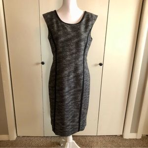 Rafaella Dress Womens 8 Used Black Cream Sleeveless